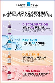 Discover the La Roche-Posay treatment that addresses your skin needs! Laroche Posay Skincare, Skincare Routine Combination Skin, Laroche Posay, Types Of Skin, Skin Care Wrinkles, Vitamins For Skin, Roche Posay, La Roche Posay