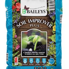 a bag of soil improver plus