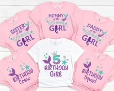 Mermaid Birthday Shirt, Mermaid Birthday Outfit, 5th Birthday Shirt, Birthday Mermaid Shirt, 5th Birthday Girl Outfit, Mermaid Toddler Shirt HOW TO PLACE YOUR ORDER * Choose your t-shirt color * Choose your size * Choose your design&text color * PLEASE make sure all your order's steps PRODUCT DESCRIPTION T-shirt feels soft and light, with just the right amount of stretch. It's comfortable and the unisex cut is flattering for both men and women. * Solid colors are 100% combed and ring-spun cotton Birthday Mermaid Shirt, 5th Birthday Girl, 5th Birthday Shirt, Mermaid Birthday Outfit, 5th Birthday Girls, Birthday Mermaid, Mermaid Shirt