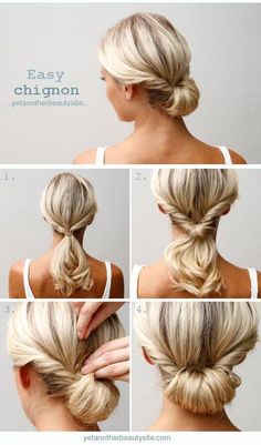 HELPPO NUTTURA Tämän ohjeen avulla teet itsellesi kauniin ja helpon n - Loop ผมทรง Long Pixie, Easy Updo Hairstyles Tutorials, Chignon Simple, Easy Chignon, Updo Hairstyles Tutorials, Easy Updo Hairstyles, Chignon Hair