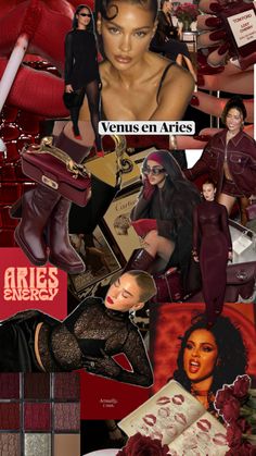 Venus en Aries. Outfit Aries Core Aesthetic, Aries Vibes, Zodiac Sign Fashion, Goth Look