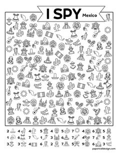 a coloring page with the words i spy mermaids