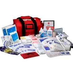 First Aid Only First Responder First Aid Kit, 158-Piece Kit, 520-FR 1st Aid Kit, Emergency Medical Kit, Burn Relief, 72 Hour Kits, Emergency Blanket, Waterproof Tape, Cleansing Pads, Medical Kit, First Aid Supplies