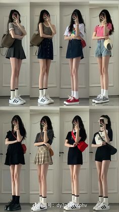 Casual Summer Outfits Korean Style, Summer Douyin Outfit, Asian Summer Outfits, Outfit Korean Style, Simple Style Outfits, Korean Outfit Street Styles, Korean Casual Outfits, Everyday Fashion Outfits, Korean Girl Fashion