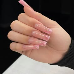 Cyflymder 24Pcs Long Ballet False Nails Full Cover Fake Nails with Rhi – cyflymder Medium Square Acrylic Nails Designs Pink, Long Acrylic Nails Designs Ideas, French Tip With Rhinestones, Nail Tips Coffin, Nude Baddie Nails, Grain Design, Nail Remover, Coffin Press On Nails