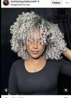 Curly Hair Black Woman, Hair Expo, Curly Hair Black, Grey Curly Hair, Black Empowerment, Gorgeous Gray Hair, Beautiful Gray Hair, Natural Gray Hair, Grey Wig