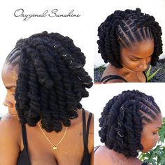 Dreads Bob Style, Tension Free Loc Styles, Lox Styles For Women Long, Cork Screw Hairstyles, Bob With Locs, Vacation Loc Styles, Pipe Cleaner Loc Styles, Loc Curls Styles, Loc Knots Styles