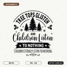 an image of a sign that says free tops glisten and children listen to nothing