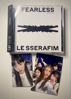 fearless japan album (target exclusive) Cards Photoshoot, Lesserafim Photocard, Kpop Unboxing, Le Sserafim Fearless, Fearless Album, Wishlist Ideas, Album Aesthetic, Kpop Photocards