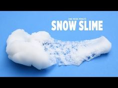 a snow slime on a blue background