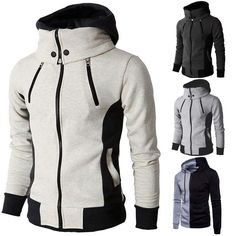 Hero Costumes Male, Assassin Jacket, Costumes Male, Fur Lined Hoodie, Casual Outwear, Sweatshirt Zipper, Hoodie Coat, Outwear Jackets, Parka Coat