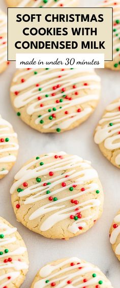 Image for Soft Christmas Cookies with Condensed Milk Easy Christmas Decorated Cookies, Easy Christmas Cookies Decorated, Christmas Cookies Decorated Easy, Cookies With Condensed Milk, Cream Cheese Christmas Cookies, Soft Christmas Cookies, Easy Christmas Cookies Decorating, Easy Christmas Cookies, Condensed Milk Cookies