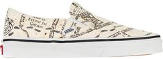 Vans x Harry Potter Limited Edition Classic Slip-On Shoe Harry Potter Vans Custom, Slipon Sneakers, Casual Skirt Outfits, Sneakers Outfit, Casual Skirt, Ladies Dress Design, High Waisted Denim, Long Cardigan, Converse Chuck Taylor High Top Sneaker