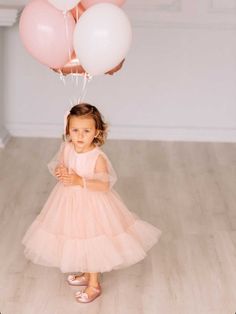 "Perfect first birthday dress for a little Princess! This beautiful dress is suitable for baby girls, kids and toddlers! Perfect outfit for formal events, as flower dress, birthday party and fairy photo shoot. The dress is made of blush pink tulle and has long sleeves. The bodice is decorated with elegant tulle draping. This dress is very lightweight and fluffy. The tulle is soft and not itchy, it is very comfortable for kid's skin. We make dresses in standard sizes and by individual measurement Fairy Photo Shoot, Tulle Draping, Long Sleeve Kids Dress, Pink Dresses For Kids, Pink Toddler Dress, Dress Blush Pink, Tutu Pink, Blush Pink Dress, Easter Dresses For Toddlers