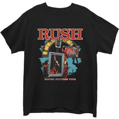 Rush Moving Pictures Unisex T-Shirt Rush T Shirt, Rush Moving Pictures, Classic Sweatshirt, Moving Pictures, Short Styles, High Quality T Shirts, Gas Station, Picture Design, Unisex Design