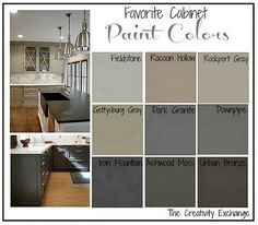 the color scheme for this kitchen is gray and has many different colors to choose from