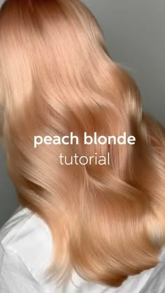 Ginger Toner On Blonde Hair, Cool Light Red Hair, Peach Blonde Hair Formula, Peach Hair Color Formula, Light Peach Hair Color, Strawberry Blonde Color Formula, Strawberry Blonde Hair Formula, Light Peach Hair, Pastel Blonde Hair