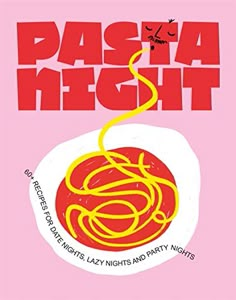 the cover of pasta night with spaghetti on it