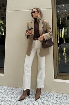 Mode Tips, Looks Pinterest, Outfit Chic, Corporate Outfits, Looks Street Style, Looks Chic, Blazer Outfits, 가을 패션, Autumn Outfit