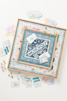 Anthropologie + Monopoly Anthropologie Monopoly, Deco Pastel, Hantverk Diy, Monopoly Board, Graphisches Design, Keramik Design, My New Room, New Room