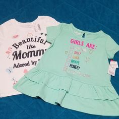 Toddlers Girl's T-Shirts (2) Two Cute T-Shirts With Cute Saying. Perfect For The Summer. Size 2t Nwt Cute T Shirts, Girls T Shirts, Over Sized, Cute Tshirts, Childrens Place, Cute Quotes, Girls Tshirts, Kids Shirts, Toddler Girl