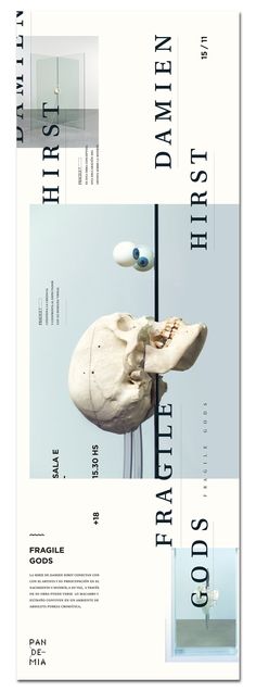 the front and back cover of an exhibition brochure