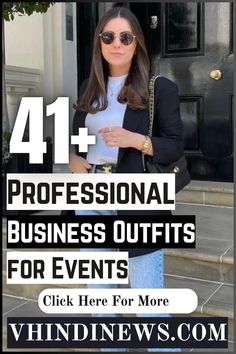 Explore our curated selection of 23 business casual outfits perfect for any event. Elevate your style with these versatile and professional looks. #BusinessCasual #OutfitIdeas #FashionInspiration #EventStyle #Workwear Black Blazer With Jeans, Outfits For Events, Best Business Casual Outfits, Women Office Outfits, Stylish Business Casual, Professional Workwear, Tailored Jumpsuit