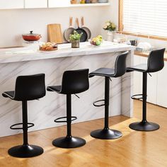 Upgrade your living space with bar stools set, height-adjustable and 360° swivel armless faux leather bar chairs. Boasting a refined design, adjustable barstool set are perfect for kitchen tables, home bars, and more, offering lasting comfort and elegance. Effortlessly adjust our counter height barstool from 24" to 32" to accommodate various heights. You can adjust this bar stool as 24 inch, 26 inch, 27 inch, 28 inch, 29 inch, 32 inch, 31 inch, or 30 inch bar stools. With 15.7" wide and deep sea Apartment Bar Stools, Bar Stools For Kitchen Island, Bar Stools For Kitchen, 30 Inch Bar Stools, Apartment Shopping, Stools For Kitchen, Brown Bar Stools, Bar Stool Seats, Leather Kitchen