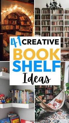 bookshelf ideas for kids and adults to use in their home library or playroom