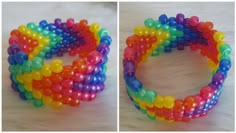 two different types of beaded bracelets