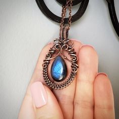 This lovely Labradorite pendant is still available! So swirly and feminine! 😍 . . Message me if you're interested! Only $72 💙 It comes on a… Og Kush, Artisan Labradorite Wire Wrapped Jewelry, Labradorite Necklace Wire Wrapping, Mystical Labradorite Pendant Jewelry, Wire Wrapped Labradorite Teardrop Pendant Necklace, Wire Wrapped Labradorite Crystal Pendant Necklace, Wire Jewellery, Labradorite Pendant, Shop Ideas