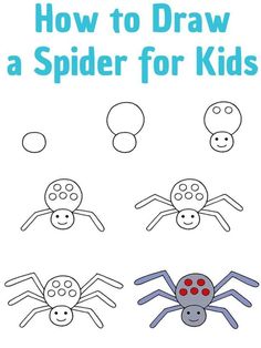 Learn How to Draw a Spider for Kids 
drawing tutorial
drawing tutorial for schoolers and preschoolers
spider Drawings
easy drawing
drawing
drawing tutorial Spider Guided Drawing, How To Draw A Spider Easy, Spider Directed Drawing For Kids, How To Draw Kindergarten Step By Step, Spider Drawing Step By Step, How To Draw A Spider Step By Step, How To Draw Halloween Stuff, How To Draw Spider, How To Draw A Spider