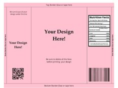 a pink book cover with an image of a nutrition label on the front and back