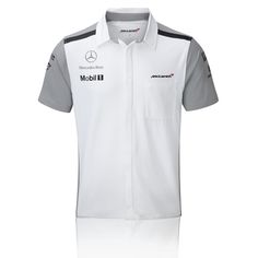 Men's 2014 Team Shirt Corporate Uniform Design, Manager Clothes, Mclaren Logo, Team Shirt Designs, Corporate Shirts, Mclaren Formula 1, Corporate Uniforms, Mens Polo T Shirts, Polo Shirt Design