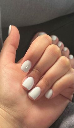 Natural Nails Manicure, White Gel Nails, Milky Nails, Acrylic Toe Nails, White Nail