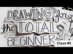 the words drawing for the to - tail beginner class 1 are cut into pieces