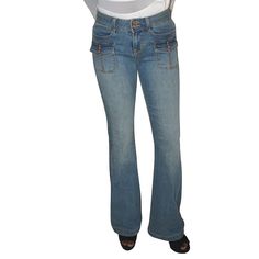 82% Cotton 17% Polyester 1% Spandex Midrise Slim through hip Flare Machine wash cold Flare Leg Jeans, American Rag, Jeans Pants, Flare Jeans, Leg Jeans, Levi Jeans, Size 7, Spandex, Clothes For Women