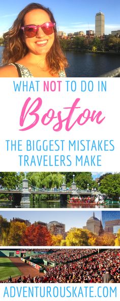 the boston skyline with text overlay that reads what not to do in boston the biggest mistakes travelers make