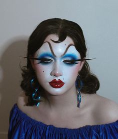 Funky Makeup, Vampire Bride, Cool Makeup Looks, Dope Makeup, Make Up Inspo, Clown Makeup, Nyx Cosmetics