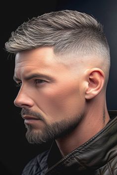 Mens Shaved Haircut, Masculine Haircuts, Heair Style, Gents Hairstyles, Young Men Haircuts, Haircut Ideas For Men, Short Hair With Beard, Feathered Layers