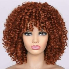 Product Description Premium Material & Wearing Easily, Saves Pruning Time & The Upgraded Curl Process is More Natural & Adjustable Size, Suit Most People Specification: Material: High quality heat resistant synthetic fibers afro curly wigs for black women Color: Purple blue mixed curly wigs for black women Size: 14 Inch afro curly wigs for black women Style: afro curly wig with bangs Texture: Natural looking and soft touch Function: Perfect for daily use, Halloween, concerts, theme parties, wedd Short Curly Afro, Curly Afro Wig, Afro Wig, Crochet Styles, Human Wigs, Afro Wigs, Curly Human Hair Wig, Curly Afro, Wavy Curly Hair