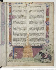 an old book with writing on it and a horse in the foreground, surrounded by other books