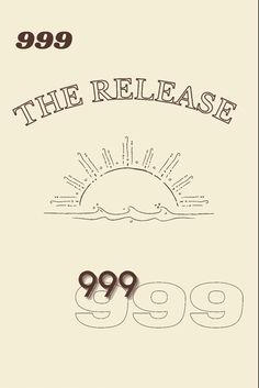 an advertisement for the release of 999