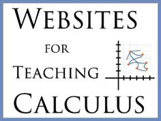 a book cover with the words website for teaching calculas written in black and white