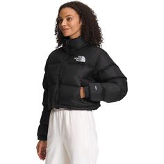 The North Face Nuptse Short Jacket - Women's - Clothing Nuptse Short Jacket, 1996 Nuptse Jacket, Recycled Outfits, The North Face Puffer, Short Puffer Jacket, Nuptse Jacket, Ladies Short Jackets, North Face Nuptse, North Face Puffer Jacket