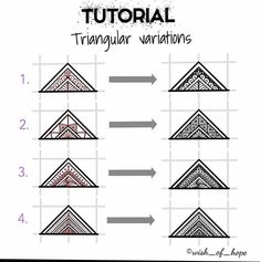 a diagram showing how to draw triangulars