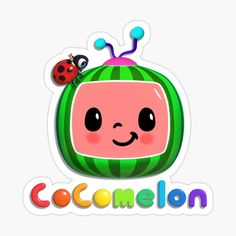 the logo for cocomelon with a ladybug on it