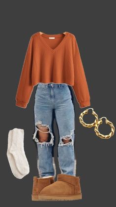 Cute Trendy Outfits, Cute Easy Outfits For School, Outfit Ideas Everyday, October Outfits, Chic Boots, Wardrobe Refresh, Cozy Fall Outfits