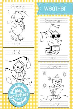 printable worksheet for kids to practice weather