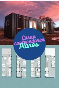 two story shipping container home with floor plans